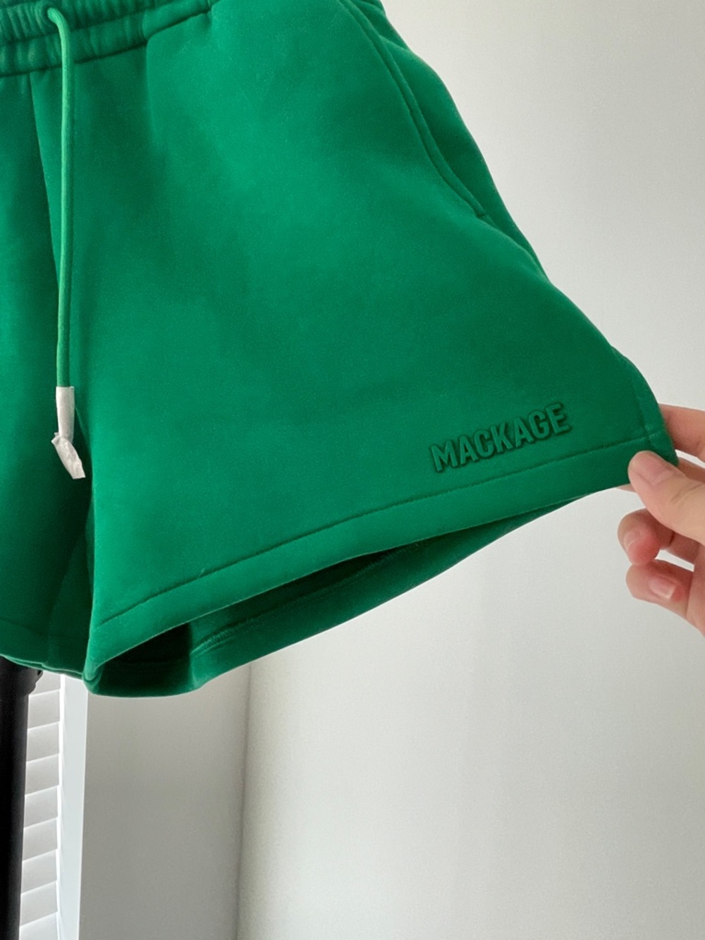 Mackage Emerald Green Athletic Drawstring Shorts - Picture 2 of 3